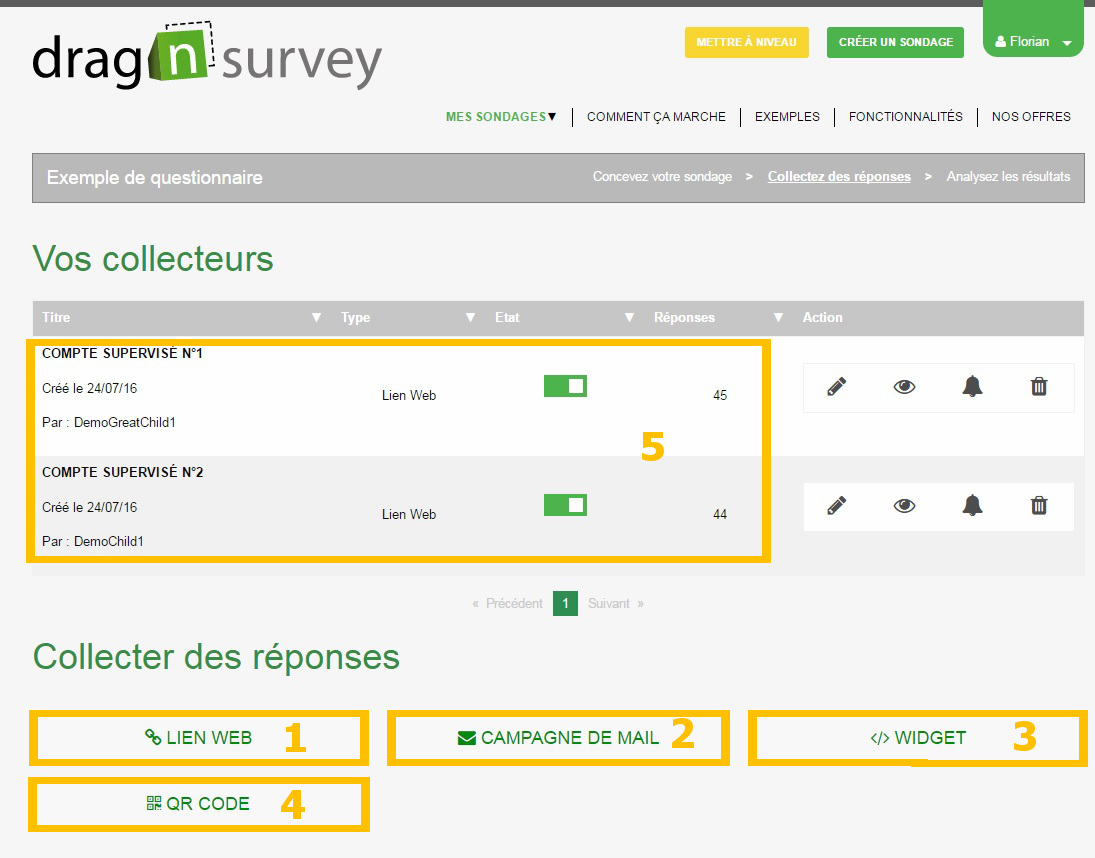 Logiciel De Questionnaire En Ligne La Supervision De Comptes Drag N